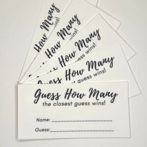 Guess How Many In A Jar Card Game